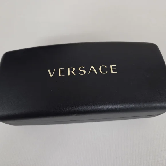 Versace Gold Frame Black Lens Cat-Eye Sunglasses - VE2239